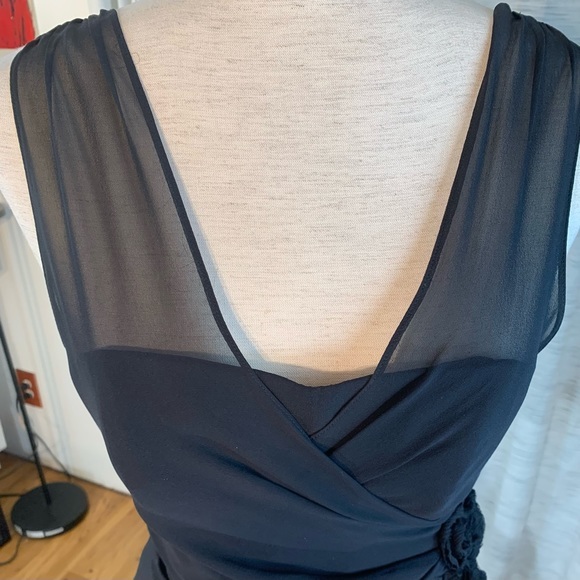 Rickie Freeman Teri Jon black sleeveless party dress. - Picture 7 of 16